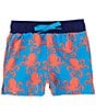 Color:Red - Image 1 - Baby Boys 3-24 Months Octopus Print Swim Trunks