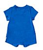 Color:Blue - Image 2 - Adventurewear 360 Baby Boys Newborn-12 Months Round Neck Short Sleeve Sea Creature Romper
