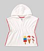 Color:White - Image 1 - Baby Girls 3-24 Months Hooded Popsicle Coverup