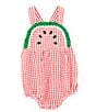 Color:Red - Image 1 - Baby Girls 3-24 Months Round Neck Sleeveless Watermelon Bubble
