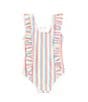 Color:Multi - Image 2 - Baby Girls 3-24 Months Scoop Neck Sleeveless Rainbow Stripe One-Piece Swimsuit