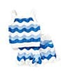 Adventurewear 360 Baby Girls Sleeveless Tank Top & Crochet Shorts Set, Color:Blue - Image 1
