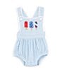 Color:Blue - Image 1 - Baby Girls Newborn-12 Months Square Neck Americana Popsicle Bubble