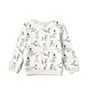 Color:Grey Heather - Image 2 - Little Boys 2T-6 Long Sleeve Bunny Print Sweatshirt