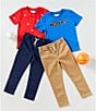 Adventurewear 360 Little Boys Pull-On Twill Pants, Color:Navy - Image 3