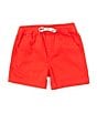 Color:Red - Image 1 - Little Boys 2T-6 Pull-On Twill Shorts