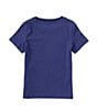 Color:Navy - Image 2 - Little Boys 2T-6 Short Sleeve Derby Days Applique Crew Neck T-Shirt