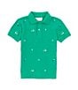 Color:Green - Image 1 - Little Boys 2T-6 Short Sleeve Golf Schifli Polo Shirt