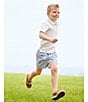 Color:White - Image 3 - Little Boys 2T-6 Short Sleeve Whale Embroidered Polo Shirt