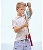 Color:Navy - Image 5 - Little Boys 2T-6 Whale Schifli Pull-On Shorts