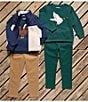 Adventurewear 360 Little Boys Pull-On Twill Pants, Color:Green - Image 3