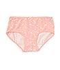 Color:Pale Rose - Image 1 - Little Girls 2T-5 Star Print Cotton Brief Panties
