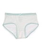 Color:Opal Stripe - Image 1 - Little Girls 2T-5 Stripe Cotton Brief Panties