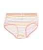 Color:Brushed Rainbow Stripe - Image 1 - Little Girls 2T-5 Stripe Cotton Brief Panties