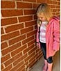 Adventurewear 360 Little Girls Rain Coat, Color:Pink - Image 4