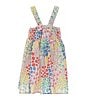 Color:Multi - Image 2 - Little Girls 2T-6X Sleeveless Floral Print Dress