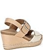 Aetrex Anetta Leather Espadrille Wedge Sandals - Image 3
