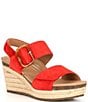Color:Poppy - Image 1 - Ashley Espadrille Platform Wedge Sandals