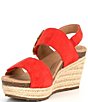 Color:Poppy - Image 4 - Ashley Espadrille Platform Wedge Sandals