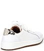 Color:White - Image 2 - Blake Exotic Snake Print Accent Lace-Up Sneakers