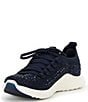 Aetrex Carly Sparkle Knit Rhinestone Embellished Sneakers | Dillard's