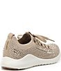 Color:Nude - Image 2 - Carly Sparkle Knit Rhinestone Embellished Sneakers
