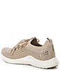 Color:Nude - Image 3 - Carly Sparkle Knit Rhinestone Embellished Sneakers