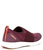 Color:Burgundy - Image 2 - Demi Suede Stretch Band Slip-On Sneakers