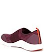 Color:Burgundy - Image 3 - Demi Suede Stretch Band Slip-On Sneakers