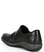 Color:Black - Image 3 - Katie Lateral Side Zip Leather Loafers