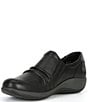 Color:Black - Image 4 - Katie Lateral Side Zip Leather Loafers