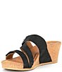 Color:Black - Image 4 - Kimmy Leather Wedge Slide Sandals