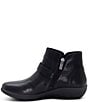 Aetrex Leah Weatherproof Leather Buckle Strap Ankle Booties - Image 3