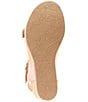 Color:Rose - Image 6 - Lexa Leather Wedge Sandals