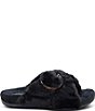 Aetrex Macy Faux Fur Open Toe Slippers - Image 2
