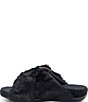 Aetrex Macy Faux Fur Open Toe Slippers - Image 3