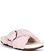 Aetrex Macy Plush Open Toe Slippers - Image 1