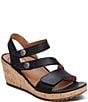 Aetrex Madelyn Hook-and-Loop Stappy Wedge Sandals - Image 1