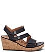 Aetrex Madelyn Hook-and-Loop Stappy Wedge Sandals - Image 3