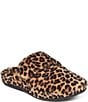 Color:Leapard - Image 1 - Mandy Leopard Print Closed Toe Slippers
