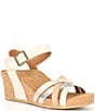 Color:Ivory - Image 1 - Noelle Strappy Wedge Sandals