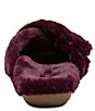 Color:Wine - Image 3 - Penelope Adjustable Faux Fur Slippers
