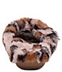 Color:Leopard - Image 3 - Penelope Adjustable Leopard Print Faux Fur Slippers