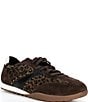 Aetrex Sloane Studded Leopard Print Suede Lace Up Sneakers - Image 1