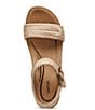 Color:Natural - Image 5 - Sydney Espadrille Platform Banded Wedge Sandals