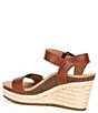 Color:Walnut - Image 3 - Sydney Espadrille Platform Wedge Sandals