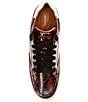 Aetrex Tess Retro Snake Embossed Studded Leather Sneakers - Image 5