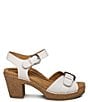 Color:White - Image 2 - Tory Open Toe Buckle Detail Heel Sandals