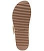 Color:Cream - Image 6 - Vania Leather Buckle Detail Platform Espadrille Sandals