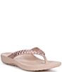Aetrex Vicki Braided Thong Sandals - Image 1